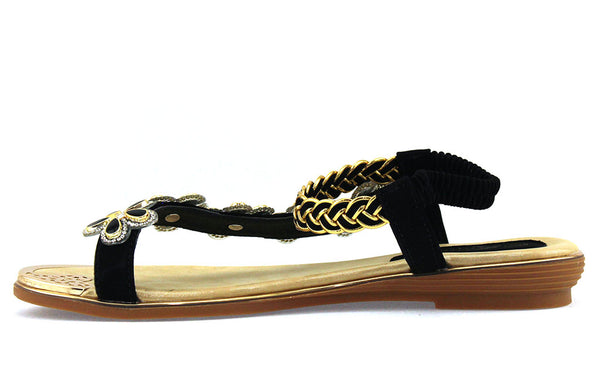 Atalina Women's Flower Flat Sandal