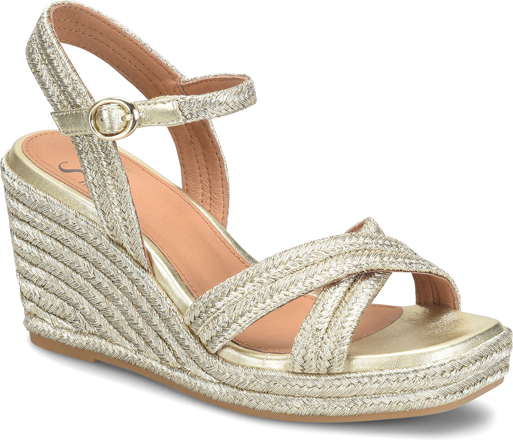Sofft Women's Newbury Slip-Resistant Espadrille Wedge Sandal