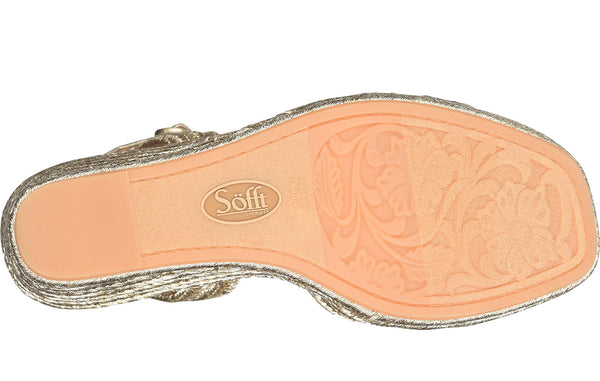 Sofft Women's Newbury Slip-Resistant Espadrille Wedge Sandal