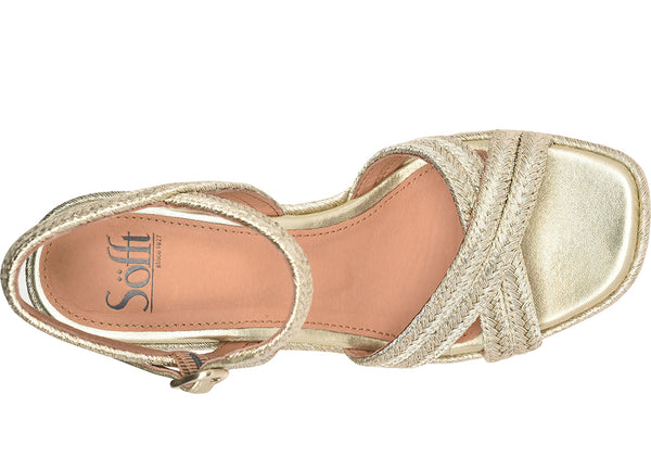 Sofft Women's Newbury Slip-Resistant Espadrille Wedge Sandal