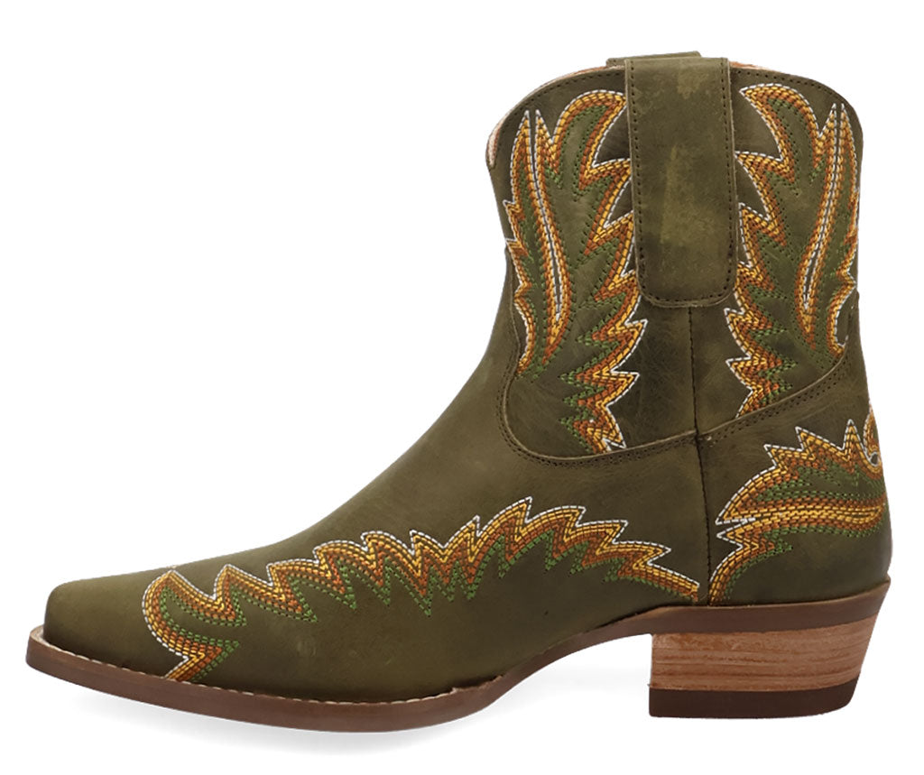 Dingo Women's Laurel Embroidered Leather Bootie