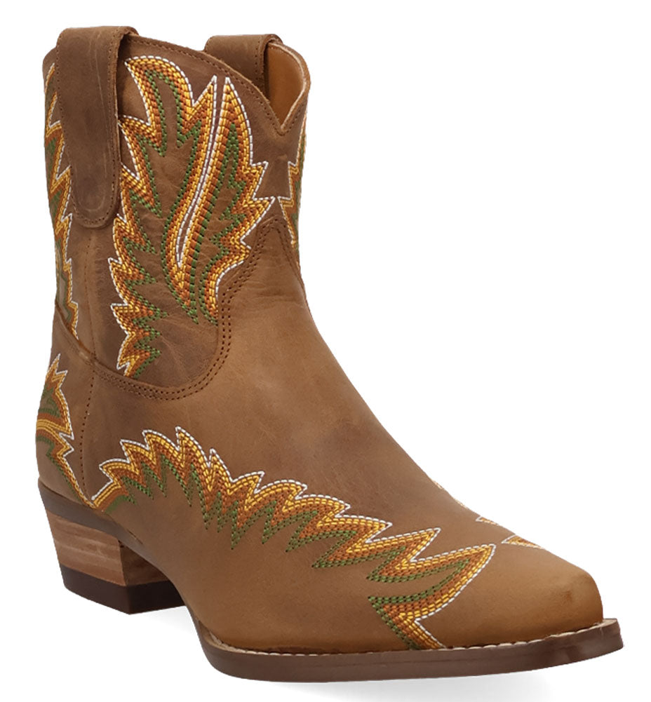 Dingo Women's Laurel Embroidered Leather Bootie