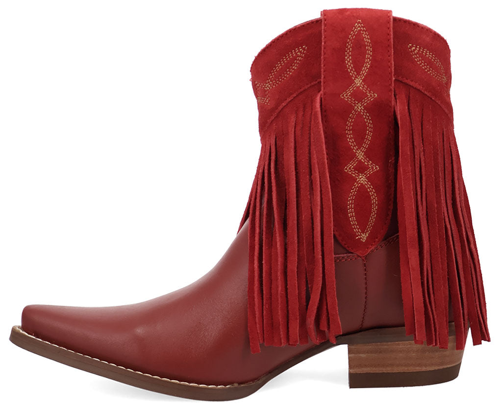 Dingo Women's Last Ride Fringe Leather Bootie