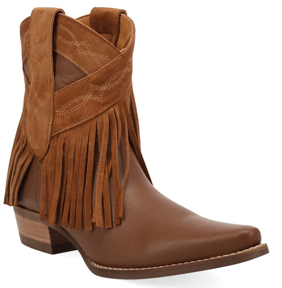 Dingo Women's Last Ride Fringe Leather Bootie