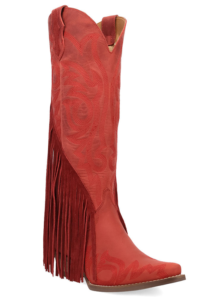 Dingo Women's Walk West Tall Fringe Leather Boot