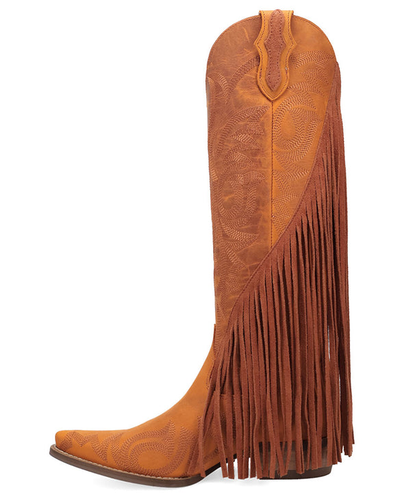 Dingo Women's Walk West Tall Fringe Leather Boot