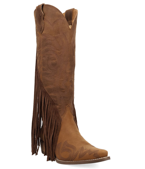 Dingo Women's Walk West Tall Fringe Leather Boot
