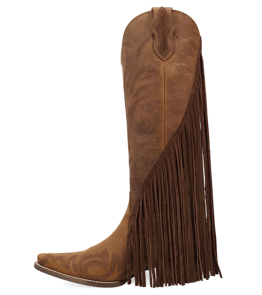Dingo Women's Walk West Tall Fringe Leather Boot