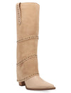 Dingo Women's Texani Knee High Tiered Cuff Suede Boot