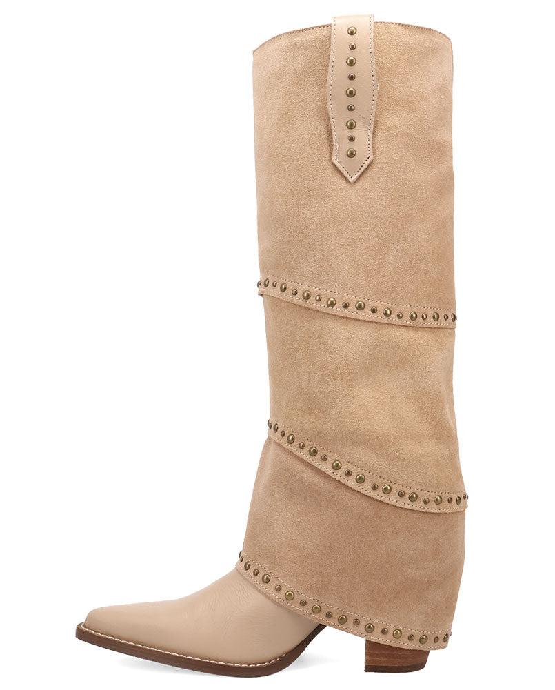 Dingo Women's Texani Knee High Tiered Cuff Suede Boot