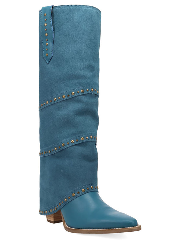 Dingo Women's Texani Knee High Tiered Cuff Suede Boot