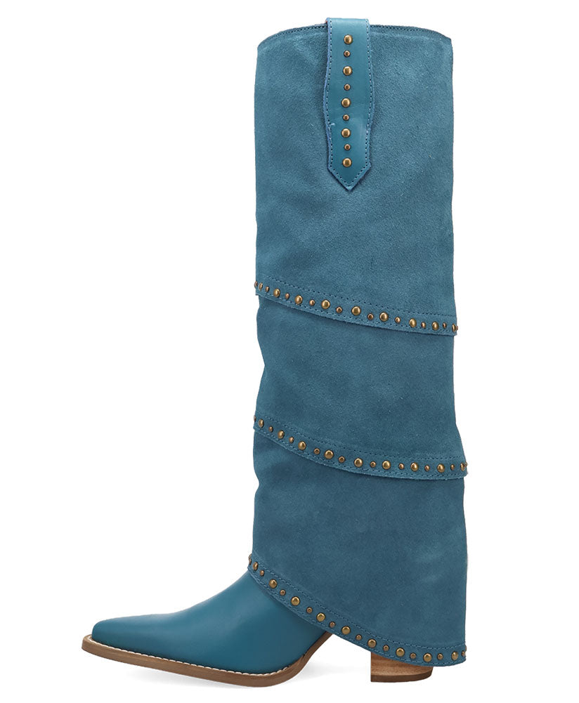 Dingo Women's Texani Knee High Tiered Cuff Suede Boot