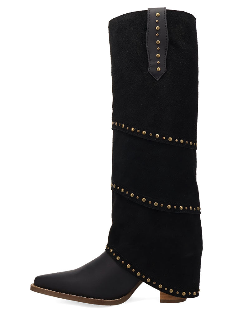 Dingo Women's Texani Knee High Tiered Cuff Suede Boot