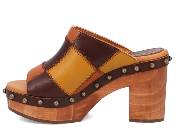 Dingo Women's Mosaic Wooden Sandal