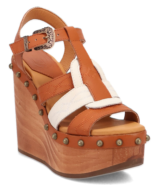 Dingo Women's Cosmo Wooden Wedge Sandal