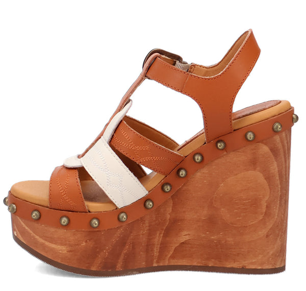 Dingo Women's Cosmo Wooden Wedge Sandal