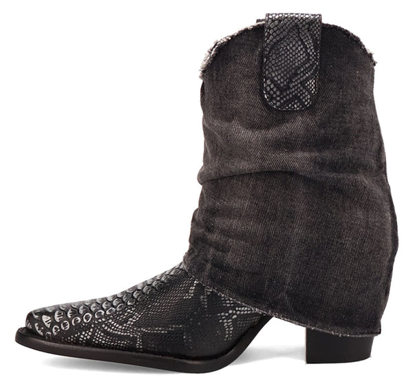 Dingo Women's Denim Dream Leather Bootie