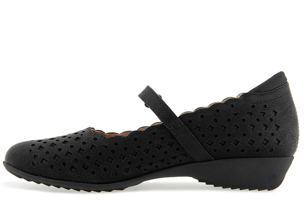 JBU by Jambu Women's Nancy Vegan Geometric Scalloped Mary Jane Flat Shoe