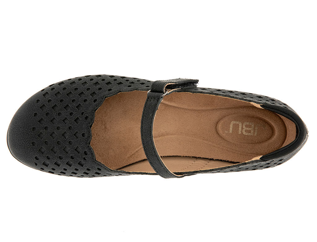 JBU by Jambu Women's Nancy Vegan Geometric Scalloped Mary Jane Flat Shoe