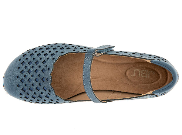 JBU by Jambu Women's Nancy Vegan Geometric Scalloped Mary Jane Flat Shoe