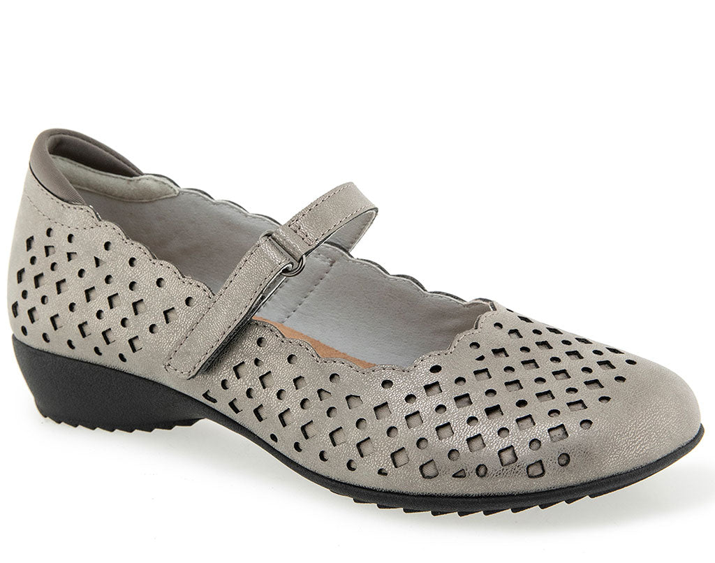 JBU by Jambu Women's Nancy Vegan Geometric Scalloped Mary Jane Flat Shoe