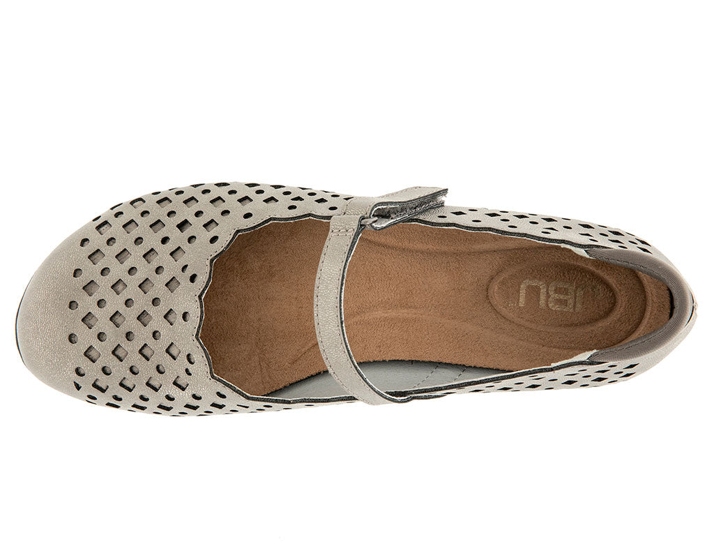 JBU by Jambu Women's Nancy Vegan Geometric Scalloped Mary Jane Flat Shoe