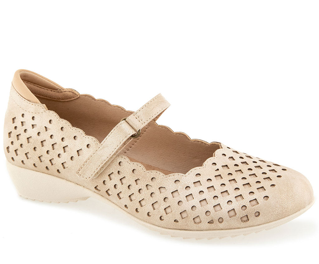 JBU by Jambu Women's Nancy Vegan Geometric Scalloped Mary Jane Flat Shoe