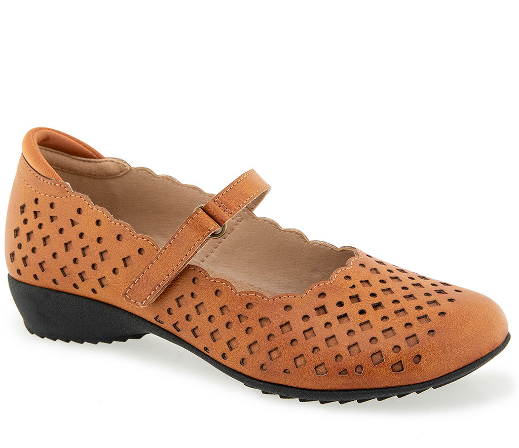 JBU by Jambu Women's Nancy Vegan Geometric Scalloped Mary Jane Flat Shoe