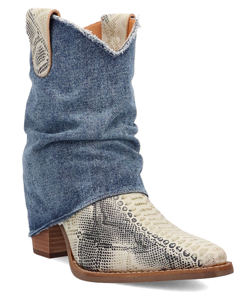 Dingo Women's Denim Dream Leather Bootie