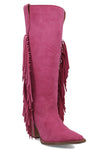 Dingo Women's Twister Fringe Leather Knee-High Boot