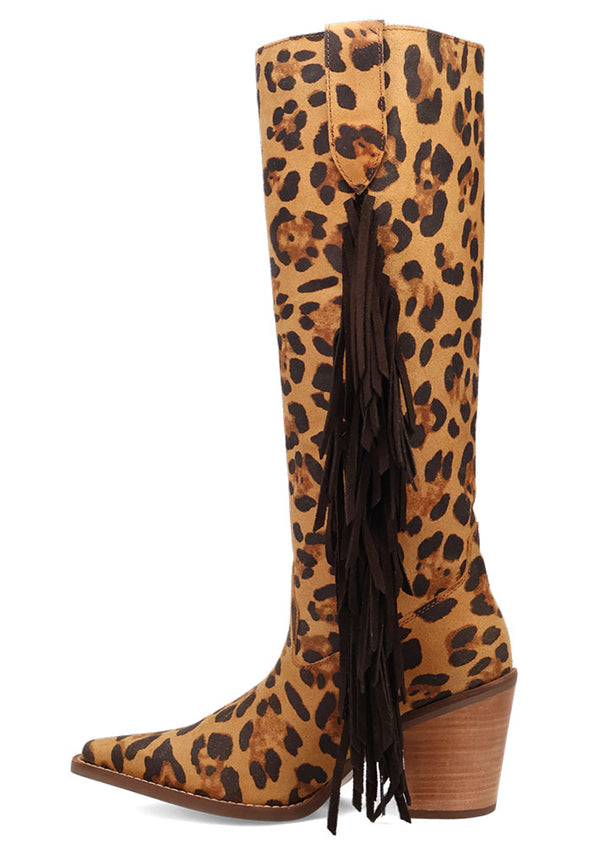 Dingo Women's Twister Fringe Leather Knee-High Boot