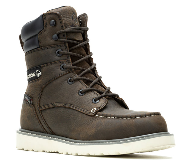 Wolverine Men's Trade Wedge 8 Inch Steel Toe WP Moc Toe