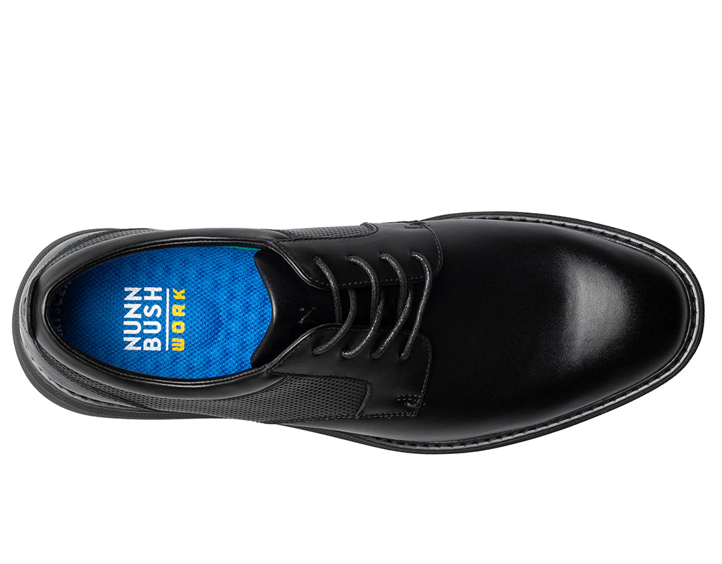 Nunn Bush Men's Chase Work Plain Toe Slip-Resistant Oxford