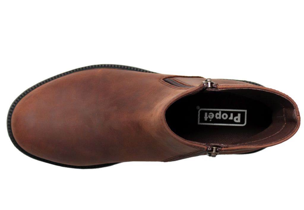Propet Men's Tanner Zip Up Medicare Approved Water-resistant Bootie