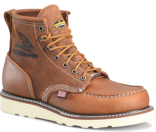 Carolina Men's 6 Inch Amp USA Steel Toe Electrical Hazard