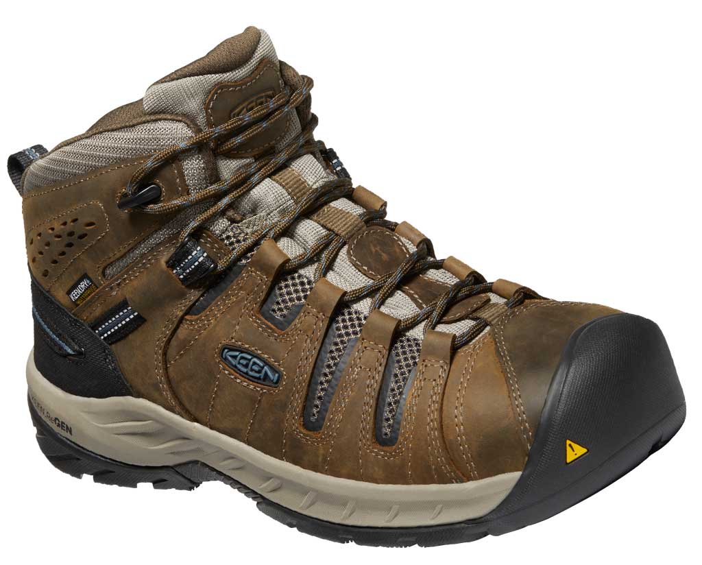 KEEN Utility Men's Flint II Mid WP ST Cascade Brown Orion Blue