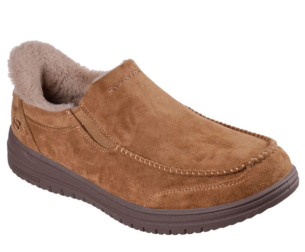 Skechers Men's Slip-Ins Relaxed Fit Murette Scofield Moc Toe Slipper