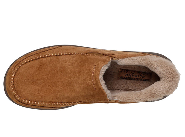 Skechers Men's Slip-Ins Relaxed Fit Murette Scofield Moc Toe Slipper