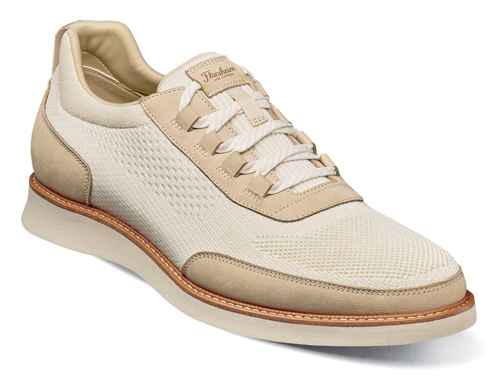 Florsheim Men's Launch Knit Elastic Lace Moc Toe Slip-On