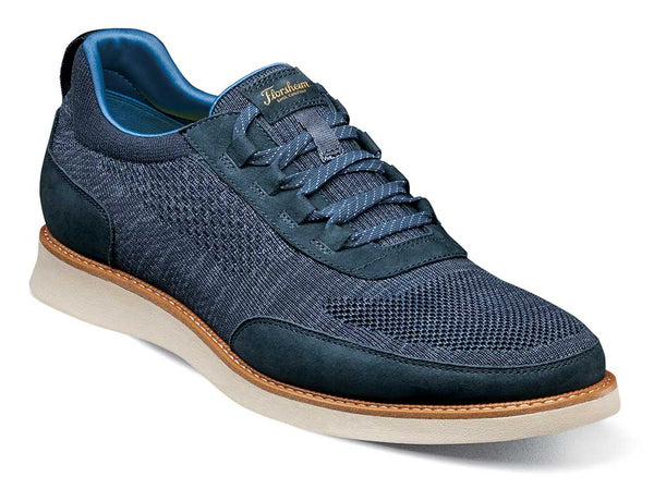 Florsheim Men's Launch Knit Elastic Lace Moc Toe Slip-On