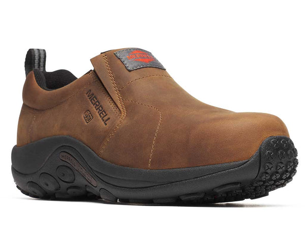 Merrell Men's Jungle Moc Leather Hi-Vis Carbon Toe SD10 Waterproof Sho