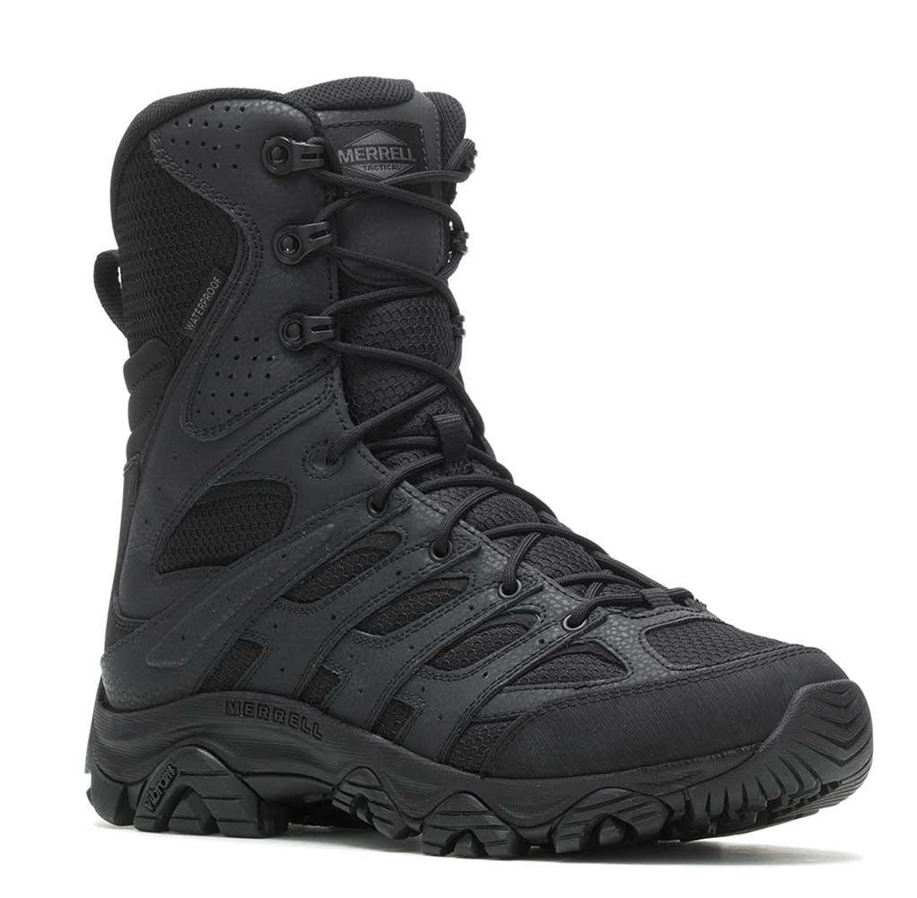 Work Merrell Men's Moab 3 8 Inch Tactical Zip Waterproof Boot