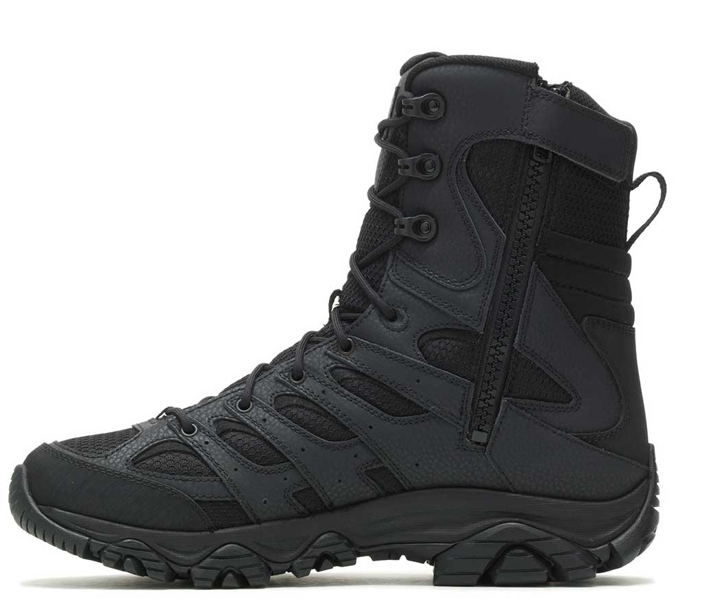 Work Merrell Men's Moab 3 8 Inch Tactical Zip Waterproof Boot