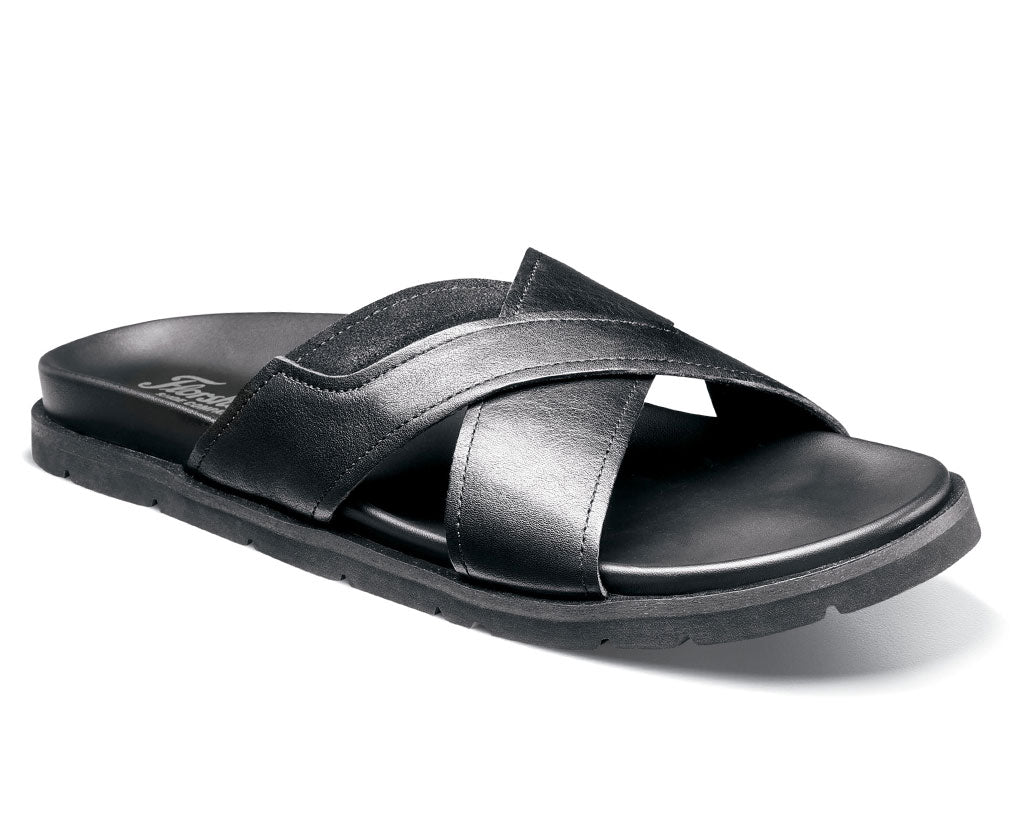 Florsheim Men's Bayside Cross Strap Slide Sandal