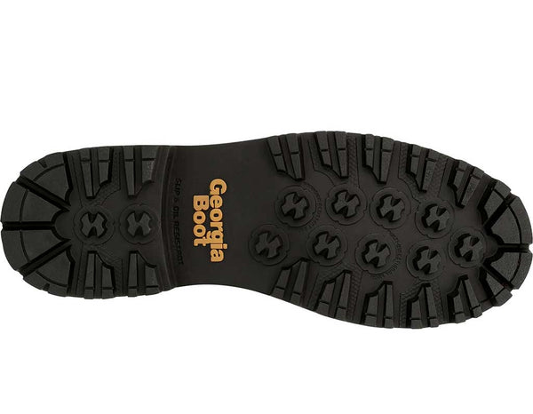 Georgia Boot Men's AMP LT 9in Low-Heel Logger Crazy Horse Brown