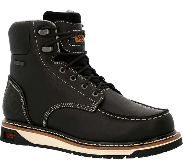 Georgia Boot Men's AMP LT Wedge 6in Moc-Toe Boot