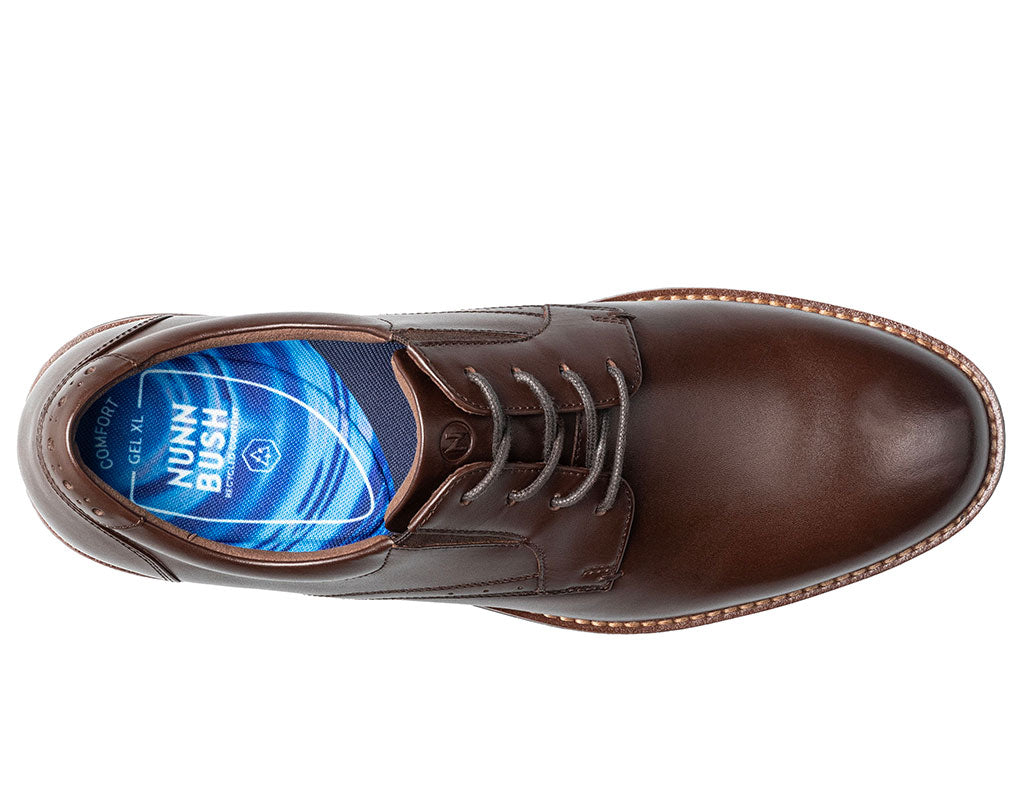 Nunn Bush Men's Fitz Flex Plain Toe Oxford