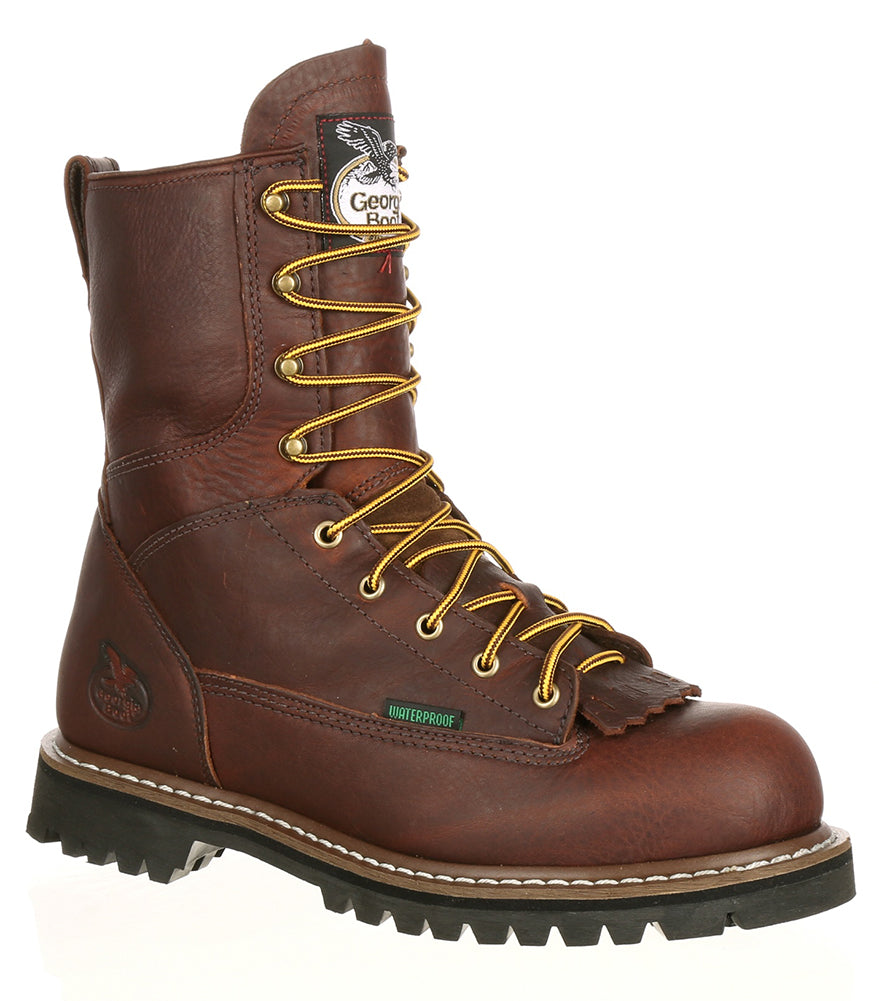Georgia Boot Men's 8 Inch ST WP Lace-To-Toe