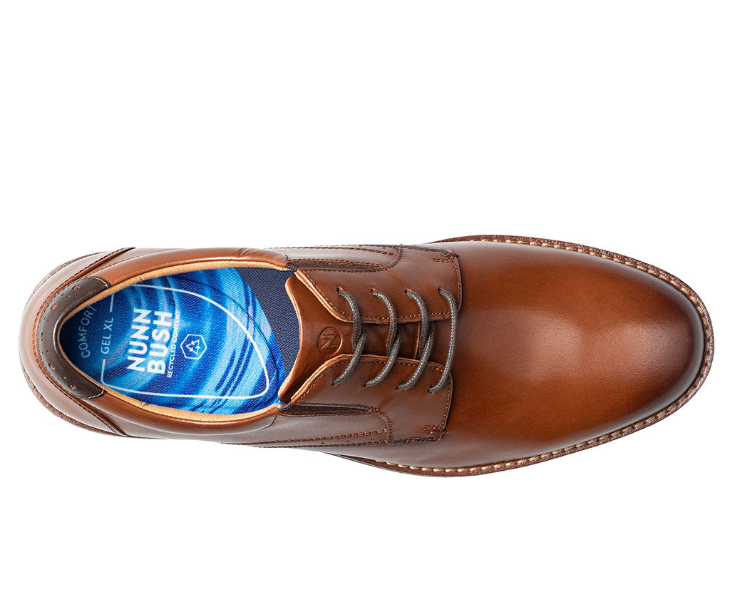 Nunn Bush Men's Fitz Flex Plain Toe Oxford