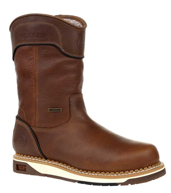 Georgia Boot Men's 10 Inch Pull-On WP AMP LT Wedge